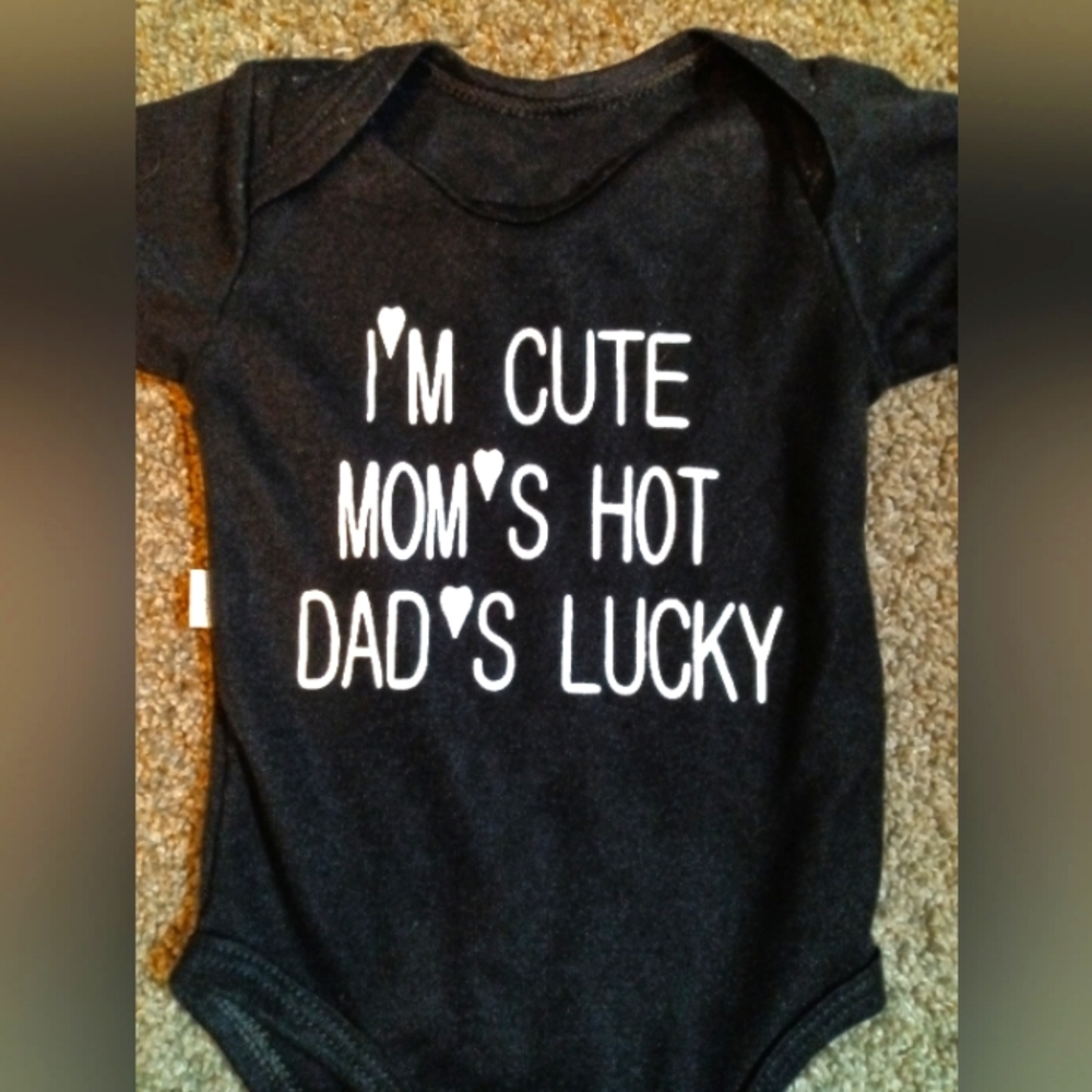 Newborn onesie mom and dad Newborn